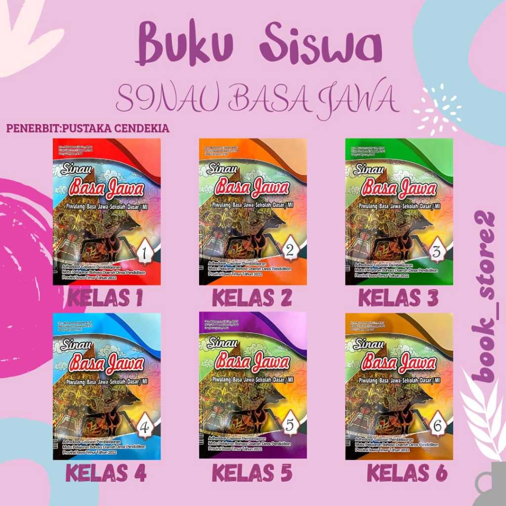 BUKU SISWA SINAU BASA JAWA KELAS 1,2,3,4,5,6 KURIKULUM PENGGERAK-MERDEKA SD/MI (PENERBIT:PUSTAKA CEN