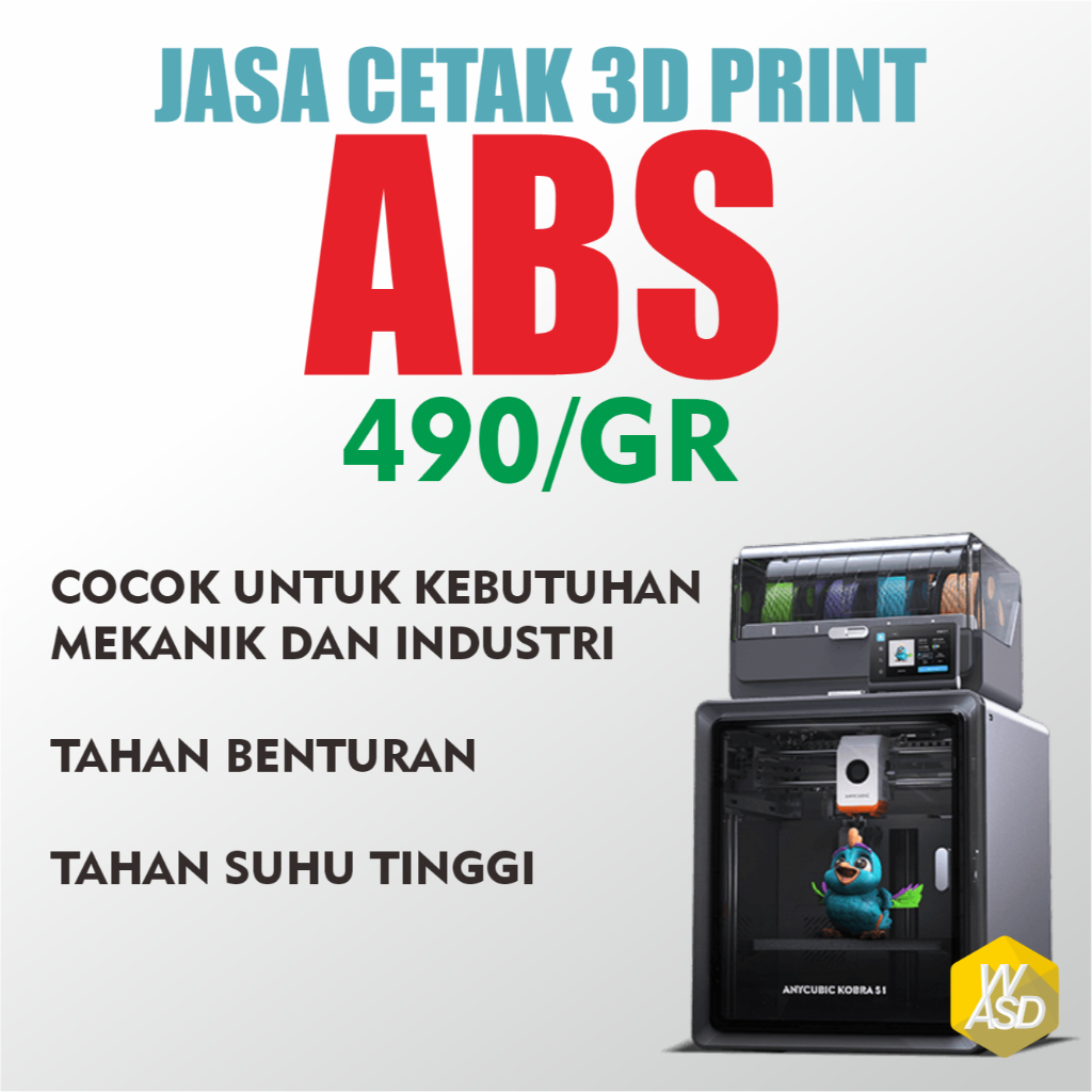 Jasa Cetak 3D print ABS FDM