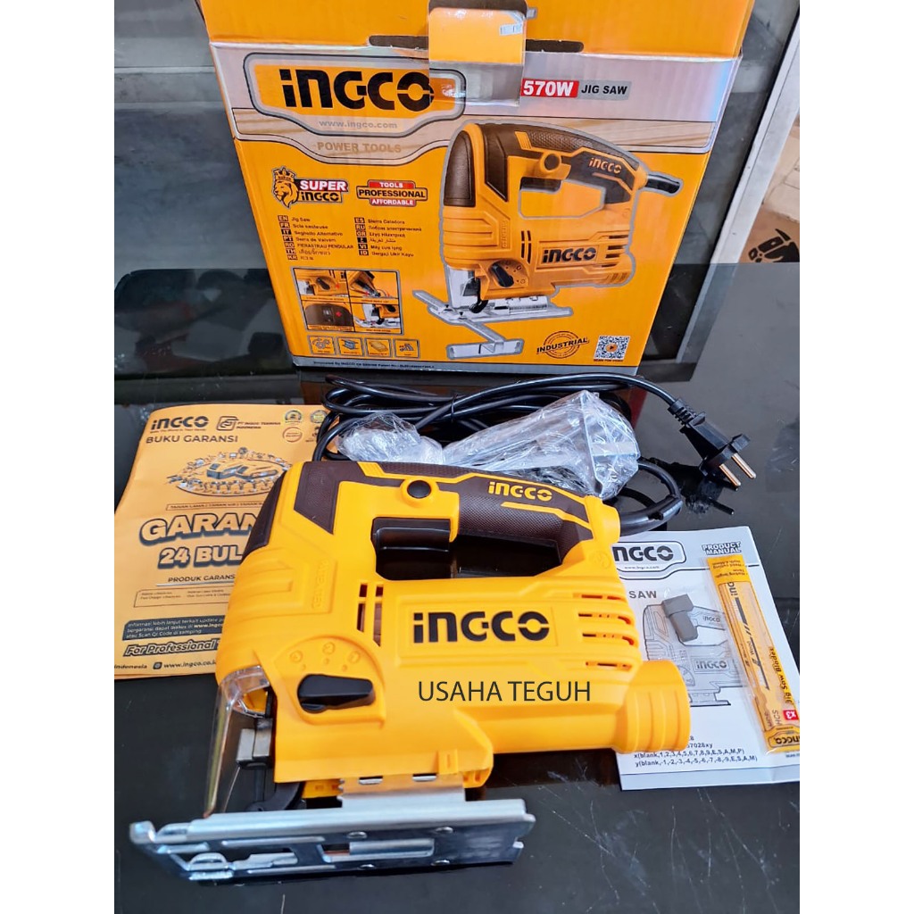 Mesin Jigsaw Gergaji Triplek Ukir Kayu 570W Ingco JS57028