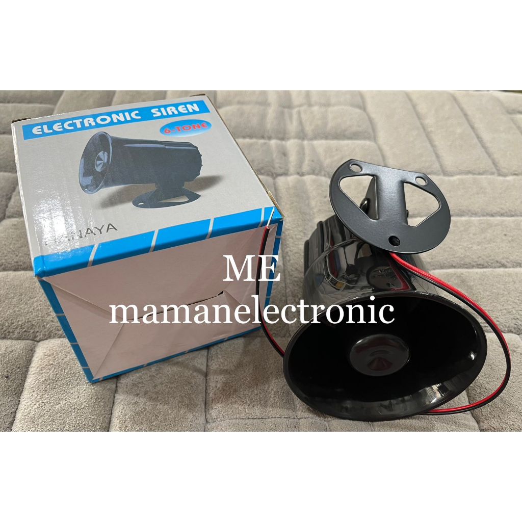Klakson Toa Speaker Horn Alarm Sirine 6 SUARA Kendaraan Mobil Motor Odong Odong Kereta