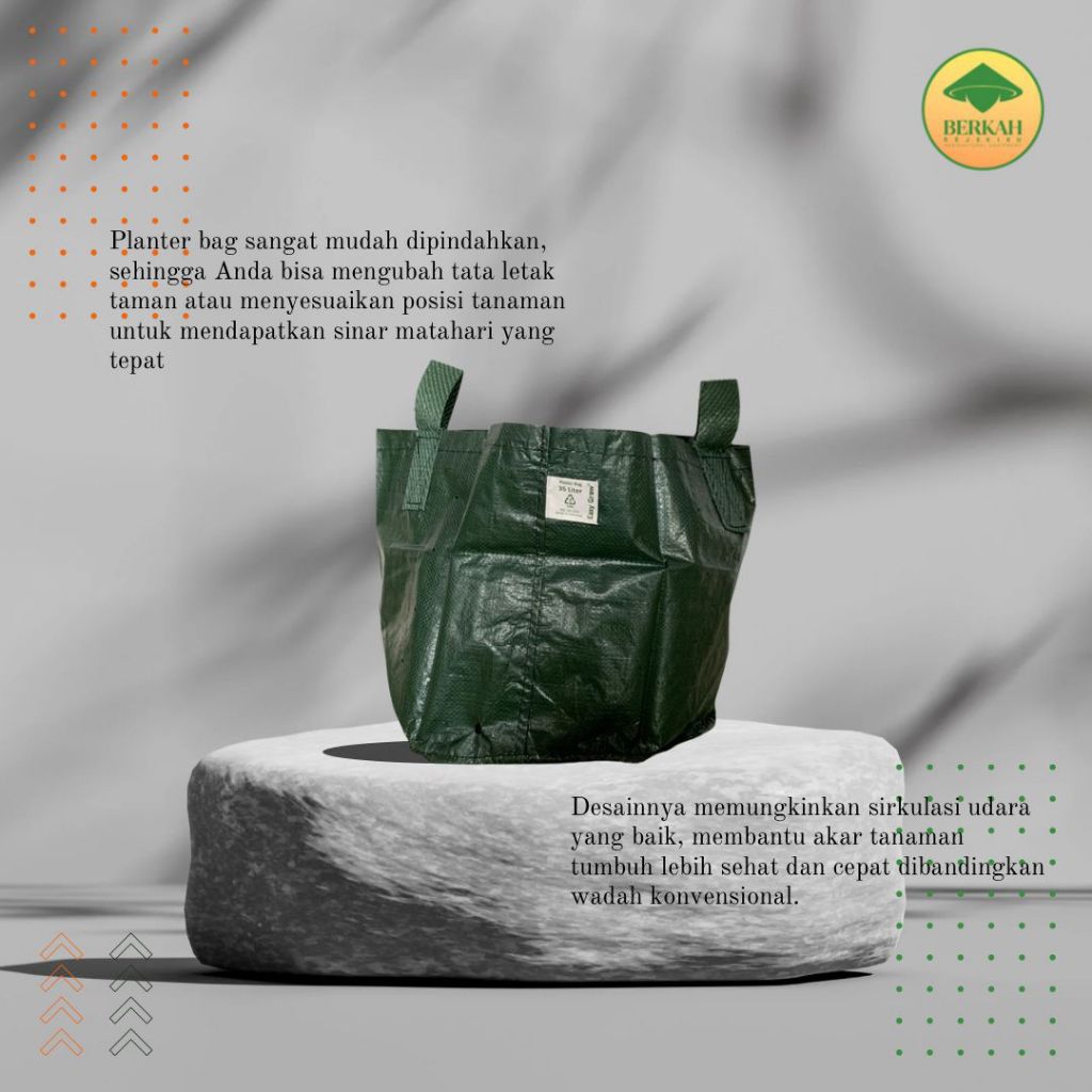 Planter Bag 35 liter pot planter Easy Grow 35 Hijau terjamin awet murah produk original