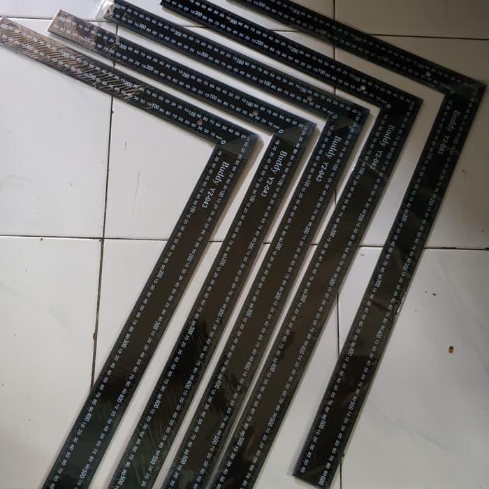 

Penggaris Siku Baja 40 x 60 CM / Penggaris Siku Tukang Kenmaster