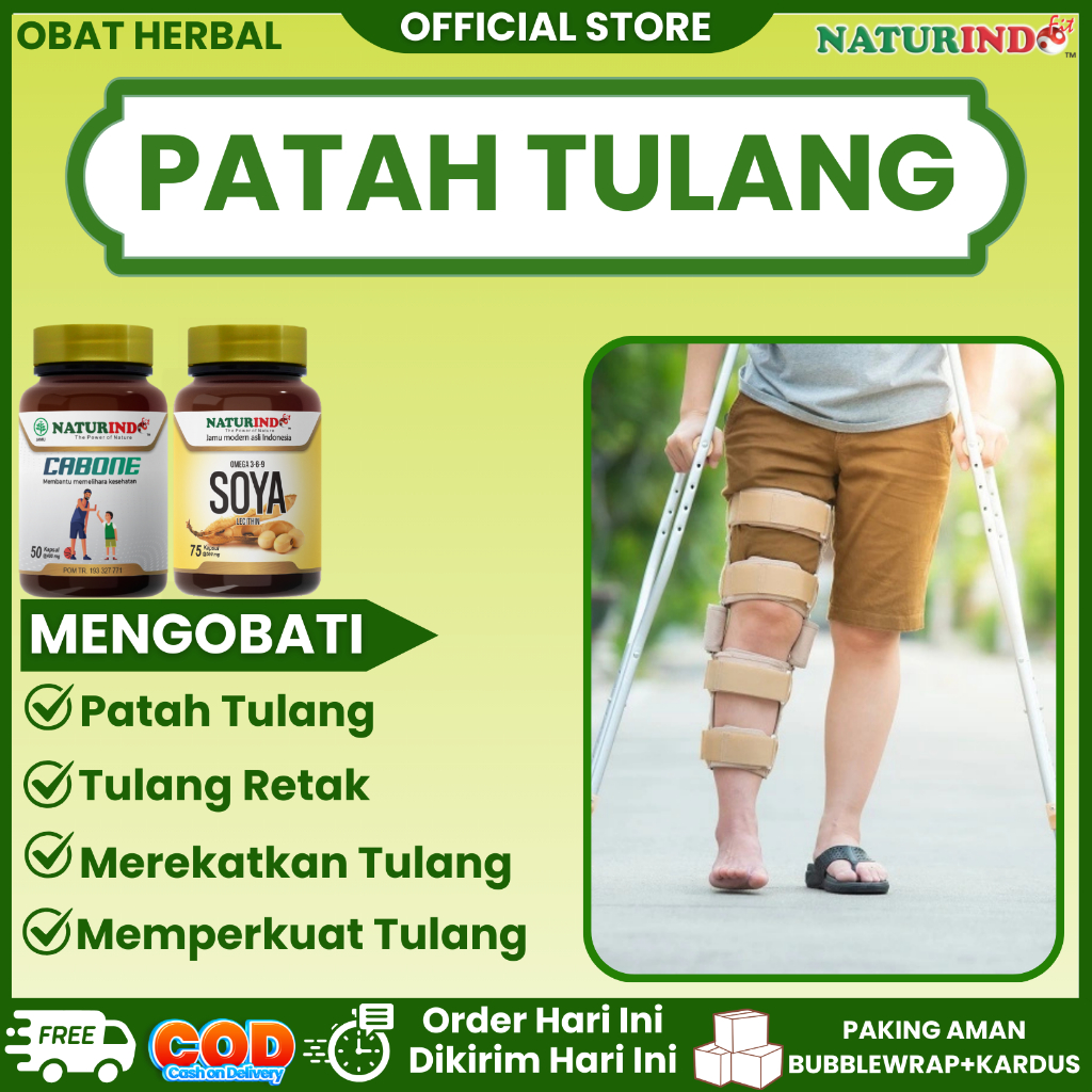 Obat Patah Tulang Dan Retak Penyambung Tulang Nutrisi Tulang Herbal Cabone Naturindo