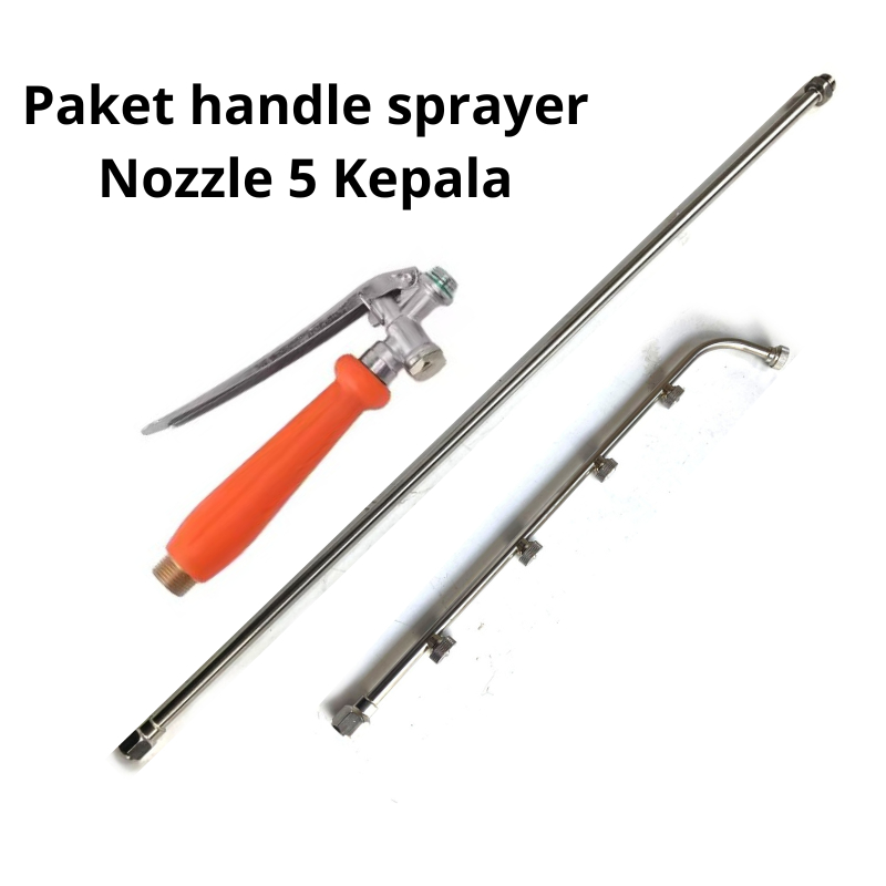 Paket Stik Handle sprayer lengkap dengan nozzle PLD 5 Titik pendek
