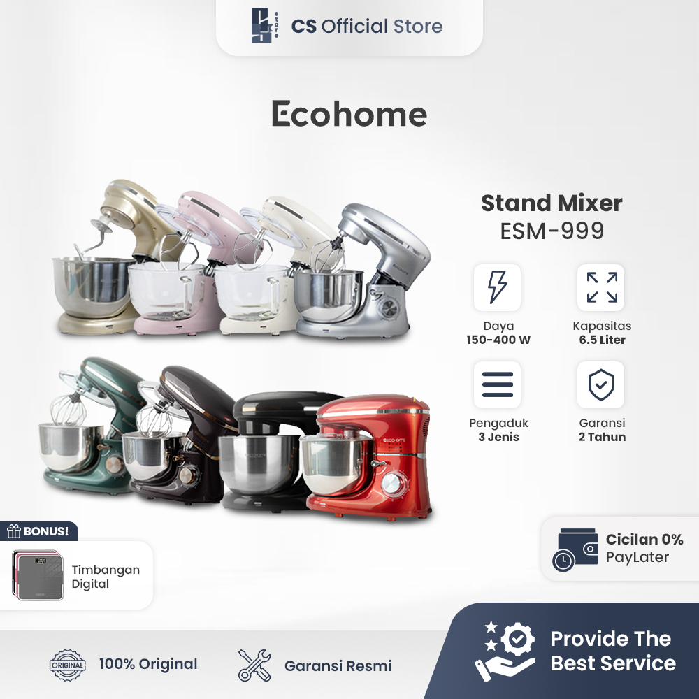 ECOHOME Stand Mixer Noble Series ESM-999 Premium Quality