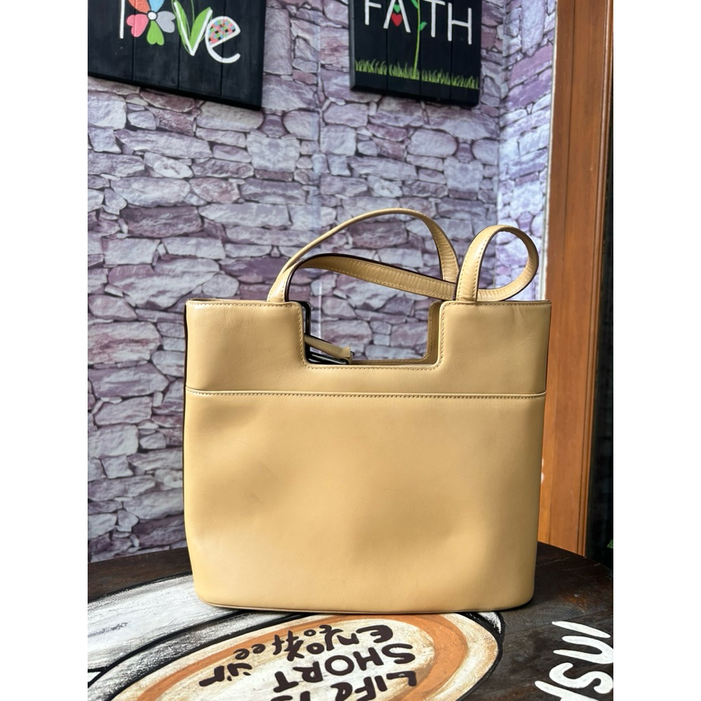 Braun Buffel Soft Khaki Shoulder Bag (Preloved)