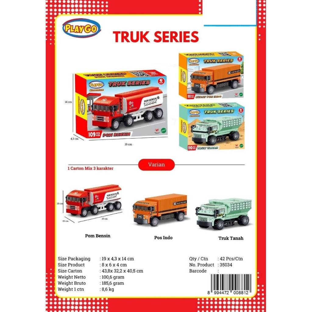 Playgo Truk Series 35034