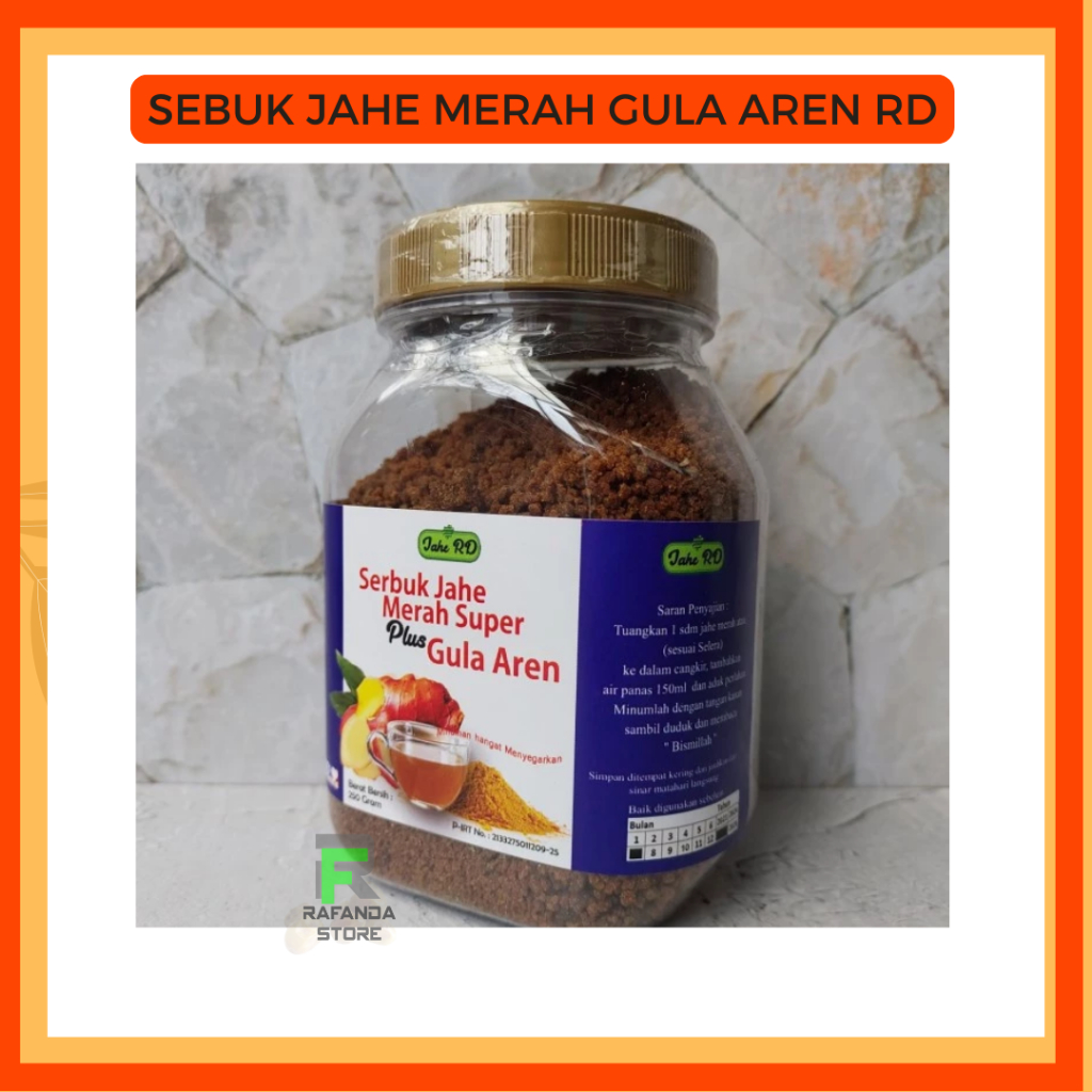 

Serbuk Jamu Jahe Merah Super Plus Gula Aren RD 250gr | Menjaga Kesehatan
