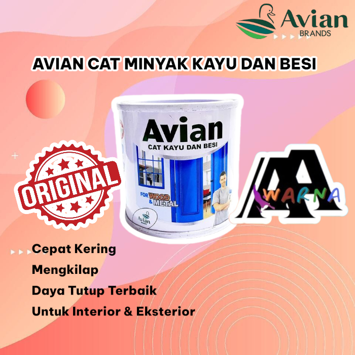 

Cat Minyak Kayu Dan Besi Avian High Gloss Enamel 100cc Original