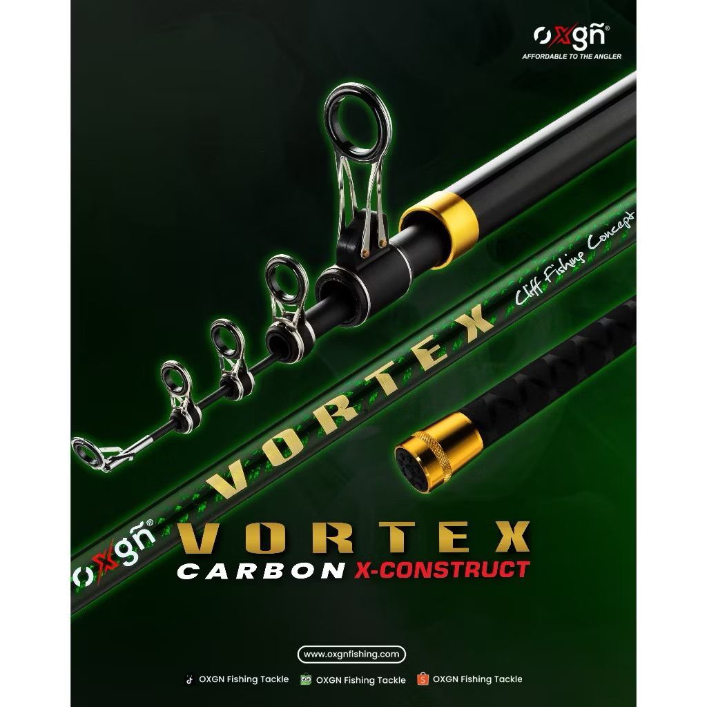 Joran Surf OXGN Vortex 390 420 40lb Action Kaku Mancing Pinggir Laut