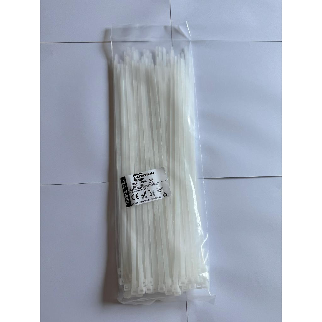 

Aderun Cable Ties / Kabel Tis Bahan Nylon 66 isi 100 pcs - Ukuran 4.8x300 / 3.6x150 / 3.6x250 / 3.6x300