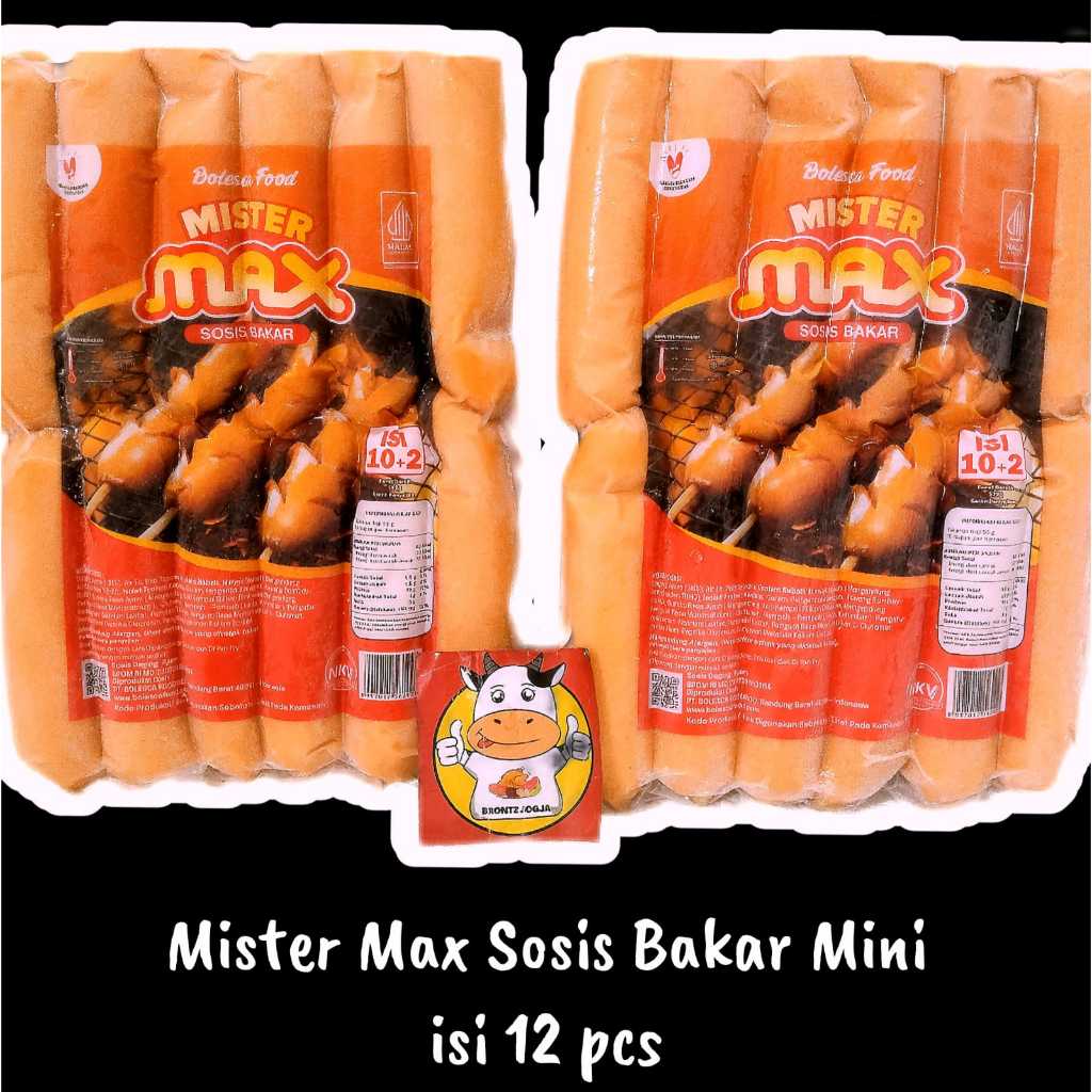 

MISTER MAX SOSIS BAKAR MINI 500GR ISI 12-FROZEN FOOD-BRONTZ JOGJA