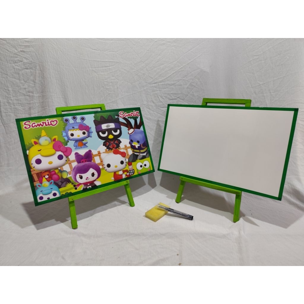 

Papan Tulis Whiteboard Anak Karakter Dengan Penyanggah Free Spidol Dan Penghapus