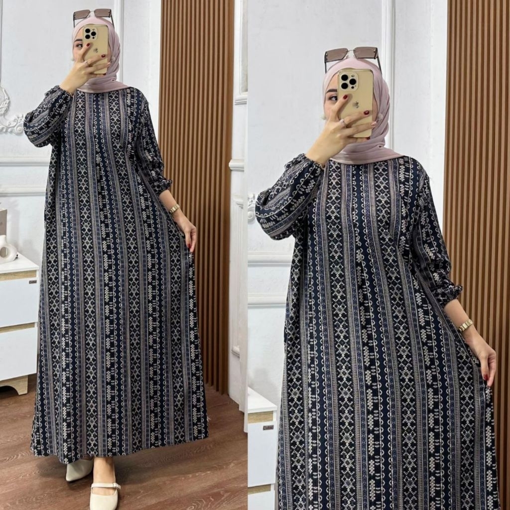 Celine Dress Panjang Premium || Dress Viscose || Dress Rayon Premium