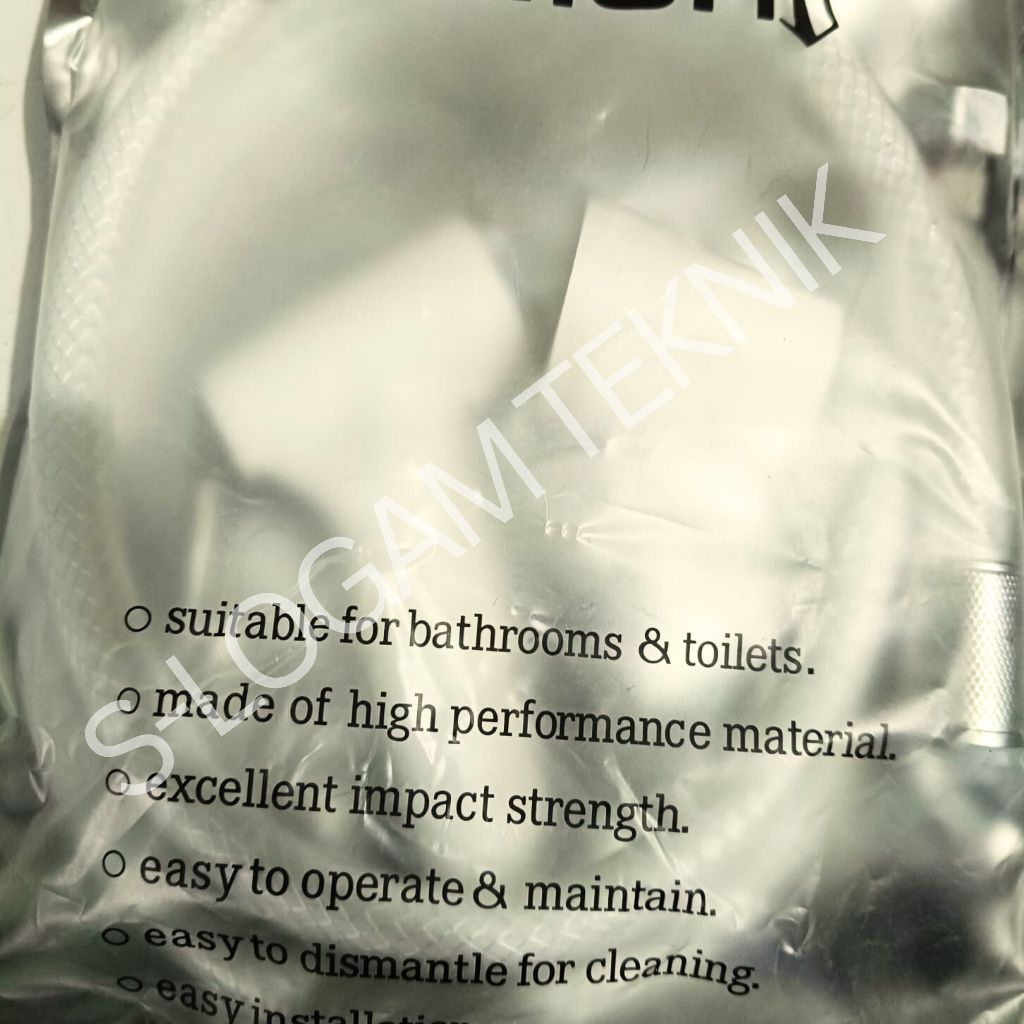 Lostklik Selang + Kepala Bidet High Pressure Toilet Duduk Jet Shower Closet Toilet Cebok Wc