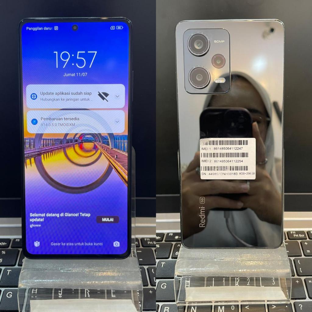 Handphone Hp Redmi Note 12 Pro 5G 8/256GB Second