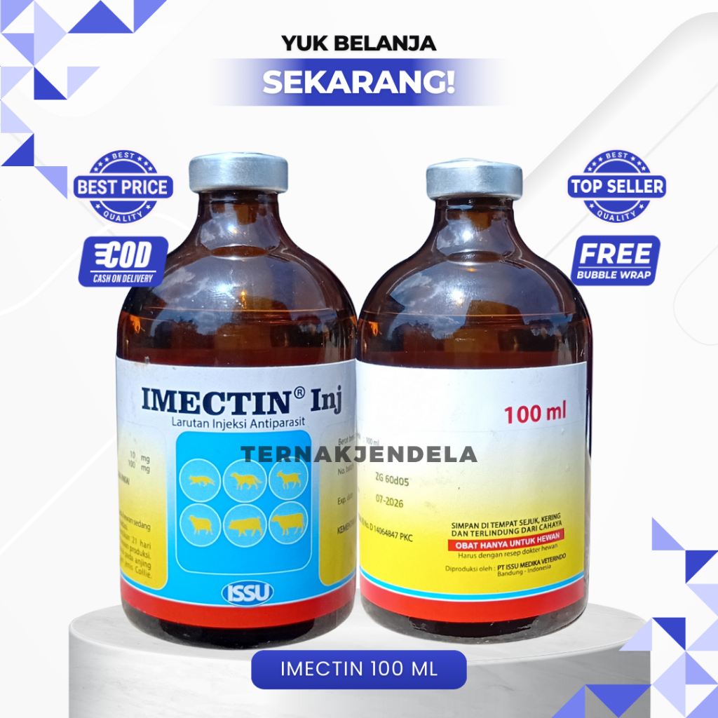IMECTIN 100 ML - Untuk Ektoparasit Dan Endoparasi Like Ivomec Super Dan Intermectin Super.