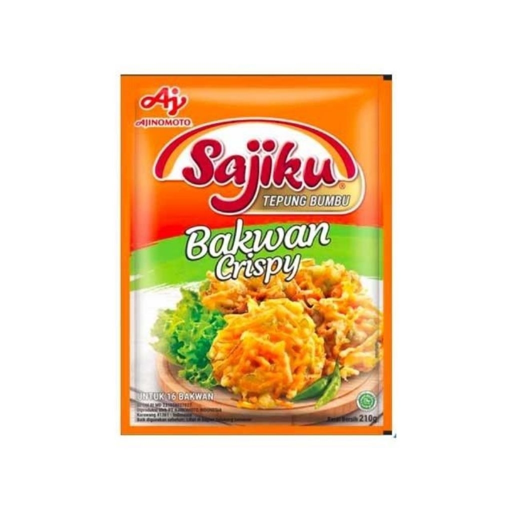 

TEPUNG BUMBU BAKWAN CRISPY SAJIKU 1 BUNGKUS 210 GRAM