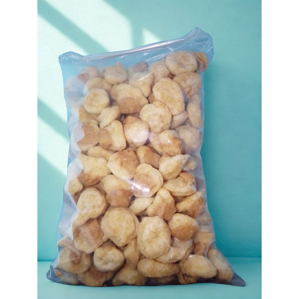 

cuanki tahu pasung kering gurih isi 150 pcs Snack/cemilan/toping boci dan seblak