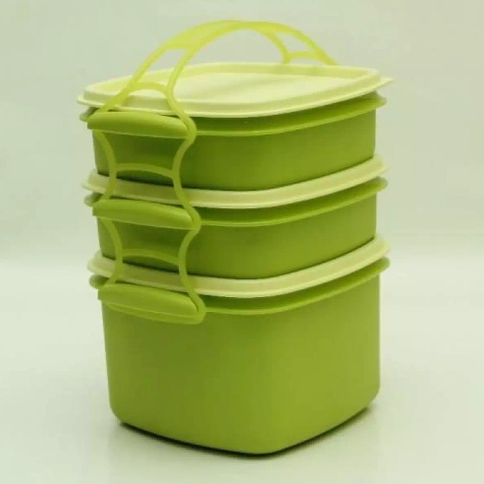 GOLDEN SUNKIST RANTANG CLAIM 3 SUSUN - WADAH BEKAL MAKANAN PIKNIK