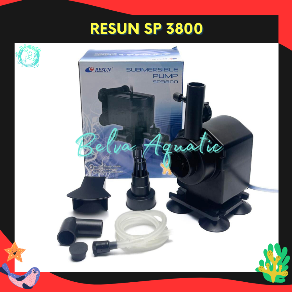 Resun SP-3800 Resun SP 3800 Pompa Aquarium Pompa Celup Aquarium Pompa Hidroponik Pompa Kolam