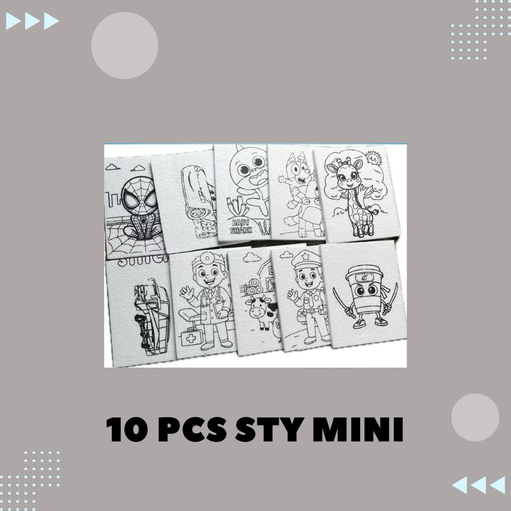 

Styrofoam Lukis Mini | Isi 10 Pcs | Kreasi Anak