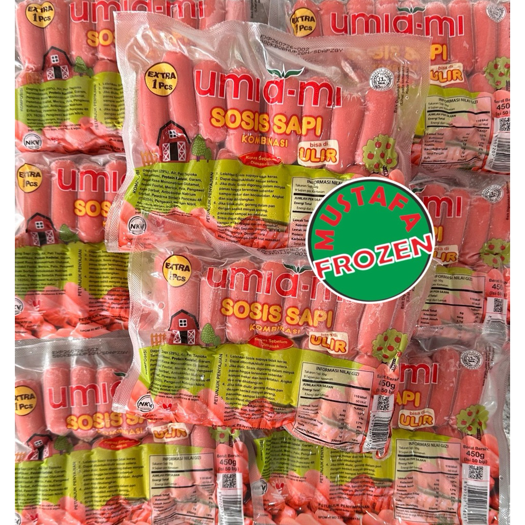 Umiami Sosis Sapi Ulir Cocktail 450gr