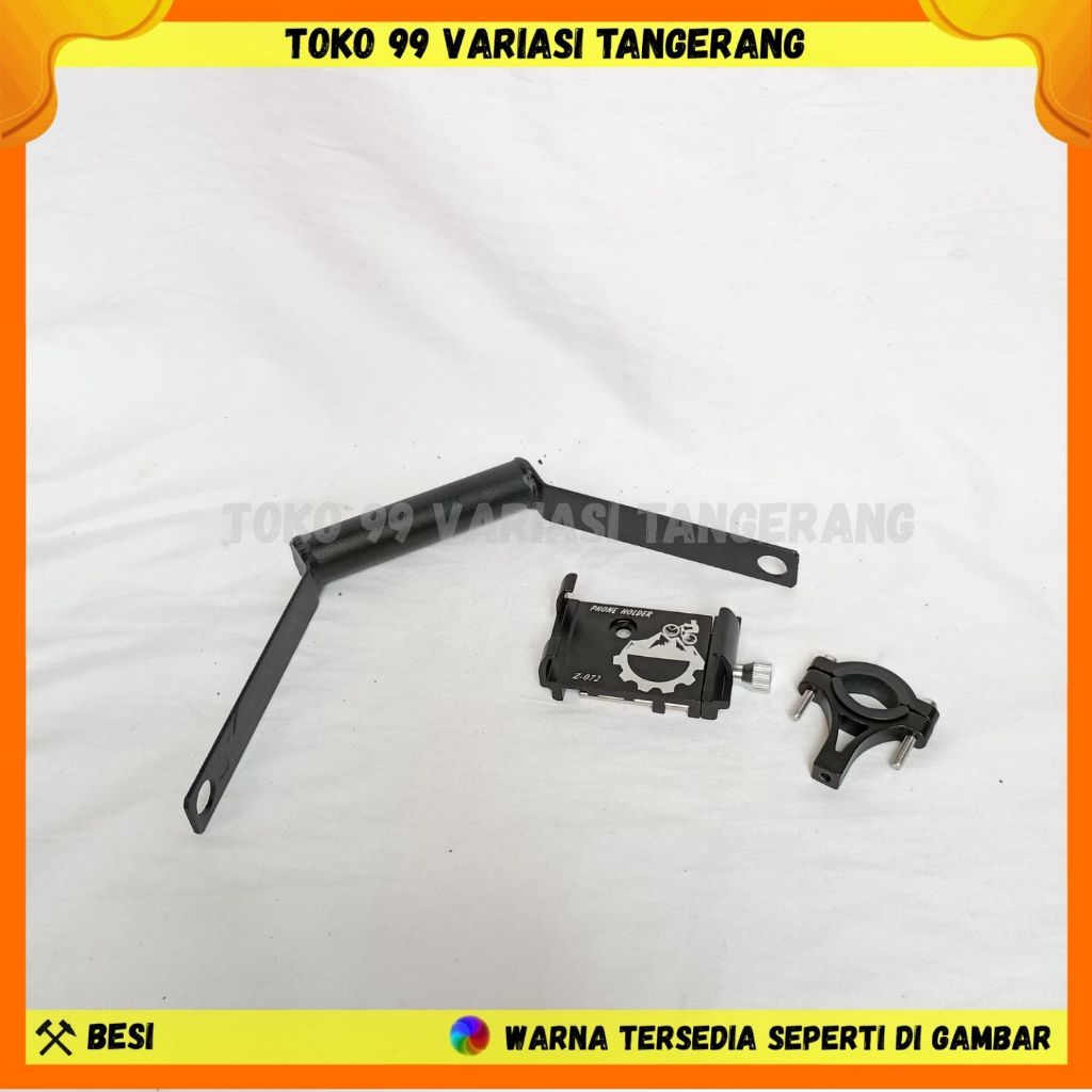 PAKET HOLDER GPS HP CBR 150 PHONE HOLDER ALUMUNIUM STANG MOTOR CBR 150 Z072