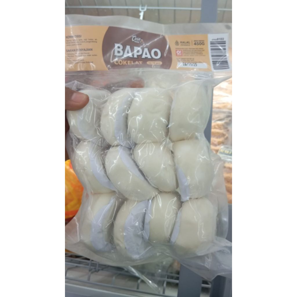 

BAKPAU COKLAT PERBUNGKUS ISI 12PCS ( 450gr )