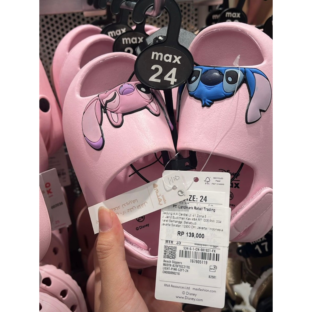 Max Fashion sandal kids harga normal 139.000