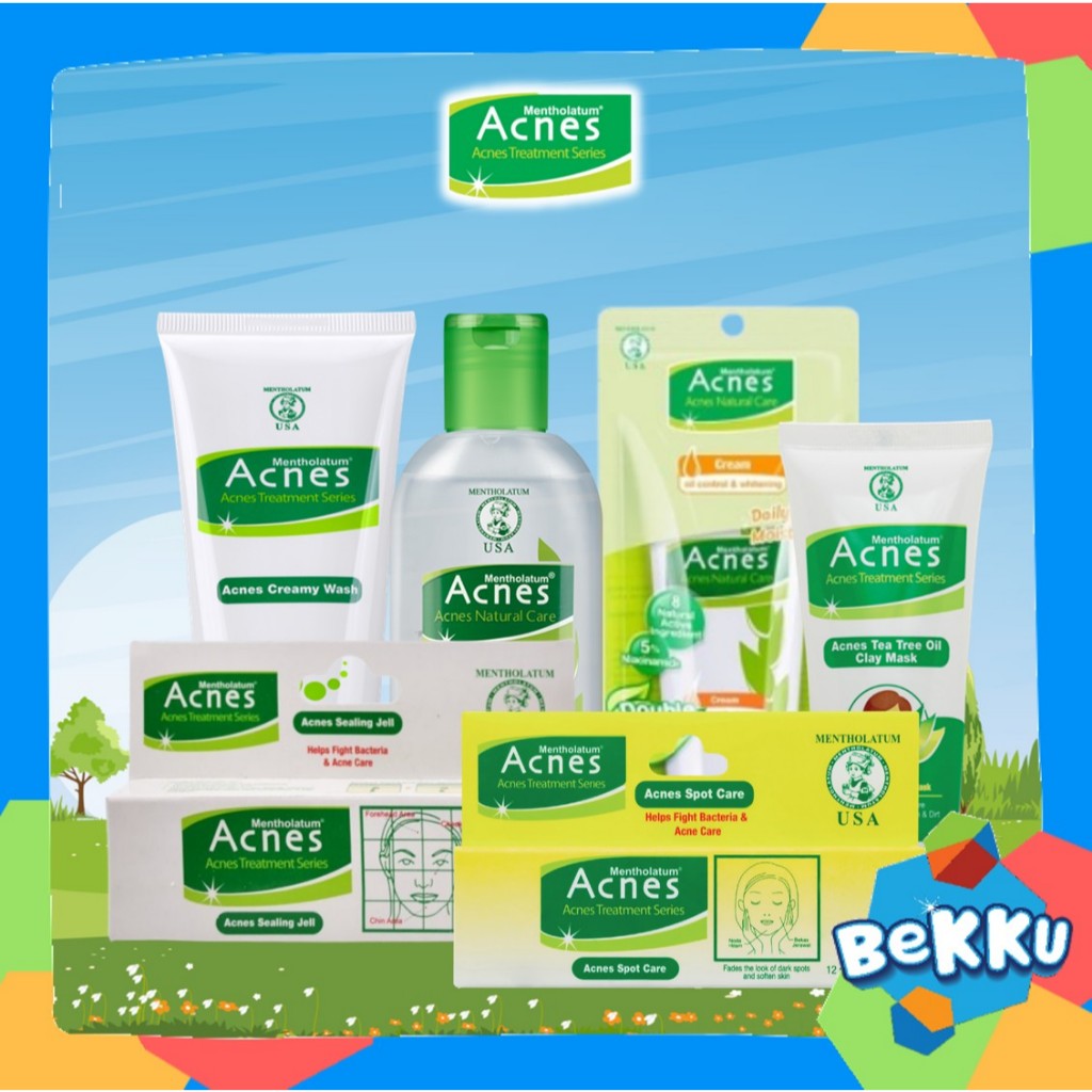 Acnes Paket Lengkap Jerawat 6 in 1 | Perawatan Jerawat Wajah | Acne Treatment Skincare | Bekku