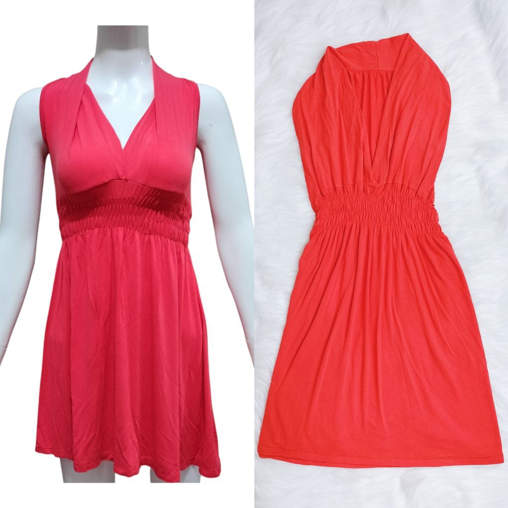 Free Size Dress Bali Wanita Dress Pantai Dress Jalan Dress Santai Dress Wanita Dress Orange Wanita