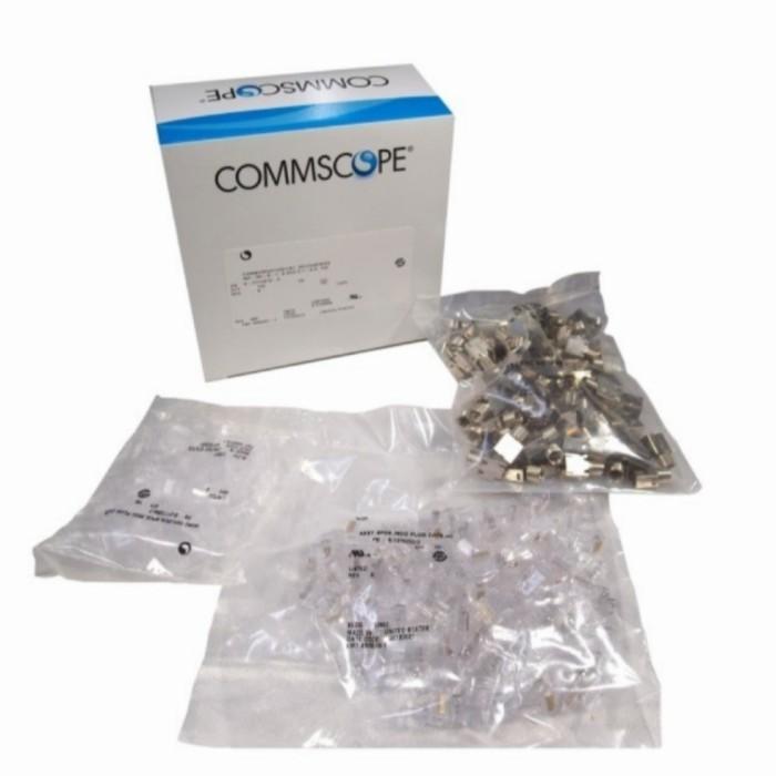 Konektor Rj45 Amp Comscope Original Cat 6 Isi 100 Connektor