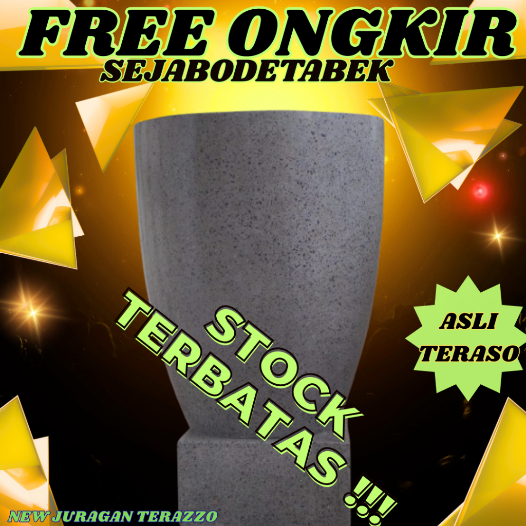 BAK AIR KAMAR MANDI TERASO MARMER MINIMALIS GREY T70CM BAK MANDI TERRAZZO JURAGAN TERAZZO