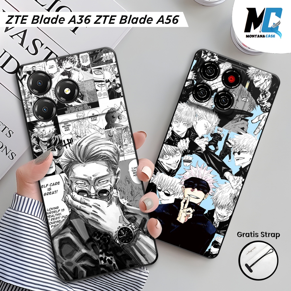 Montana Casing ZTE Blade A56 / ZTE Blade A36 Silikon Printing Gambar Manga | Case Full Karet HP ZTE 