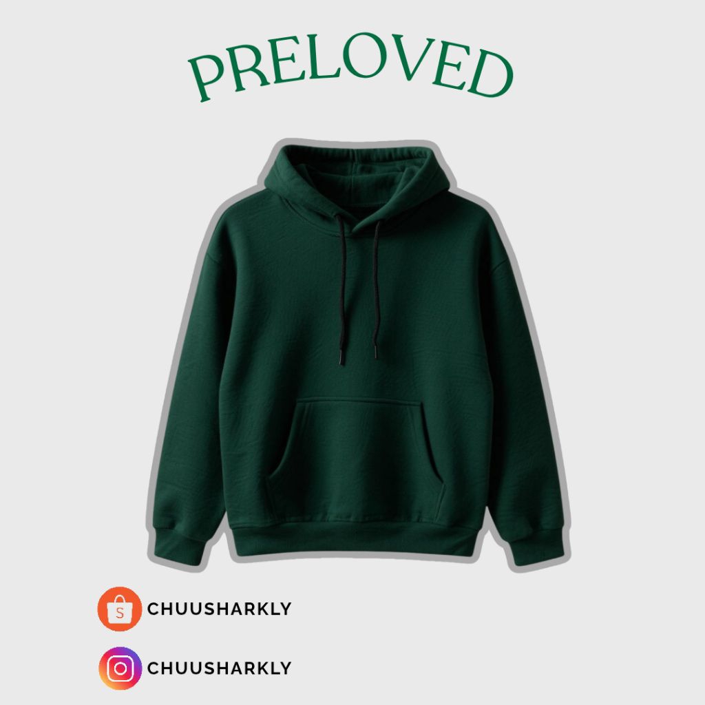 PRELOVED || Hoodie polos oversize unisex