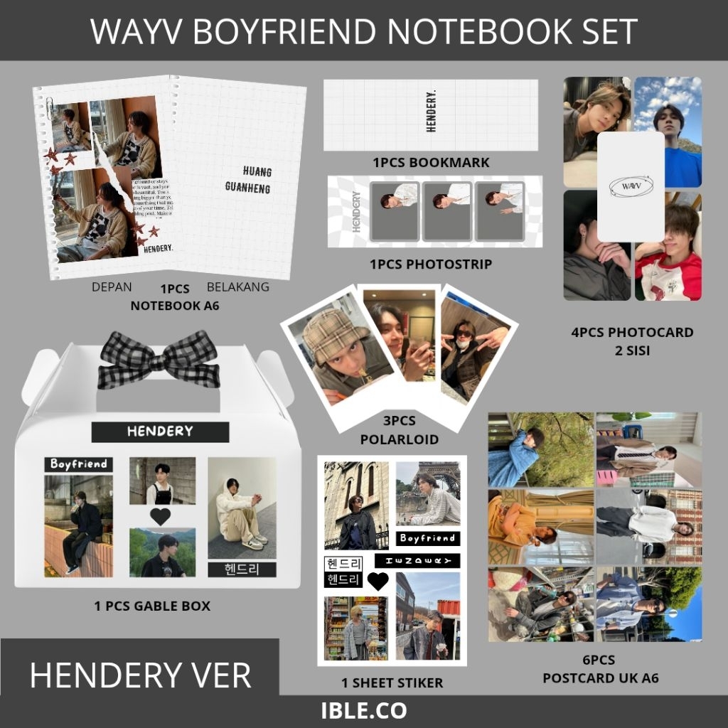 

Iblee - Kpop Notebook Set Wayv/ Notebook A6 Polos Kpop Wayv / Buku Tulis Mini Kpop Wayv