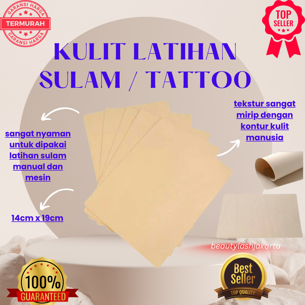 KULIT LATIHAN SULAM / SKIN PRATICE POLOS / KULIT SINTETIS UNTUK BELAJAR SULAM / KULIT SILIKON POLOS
