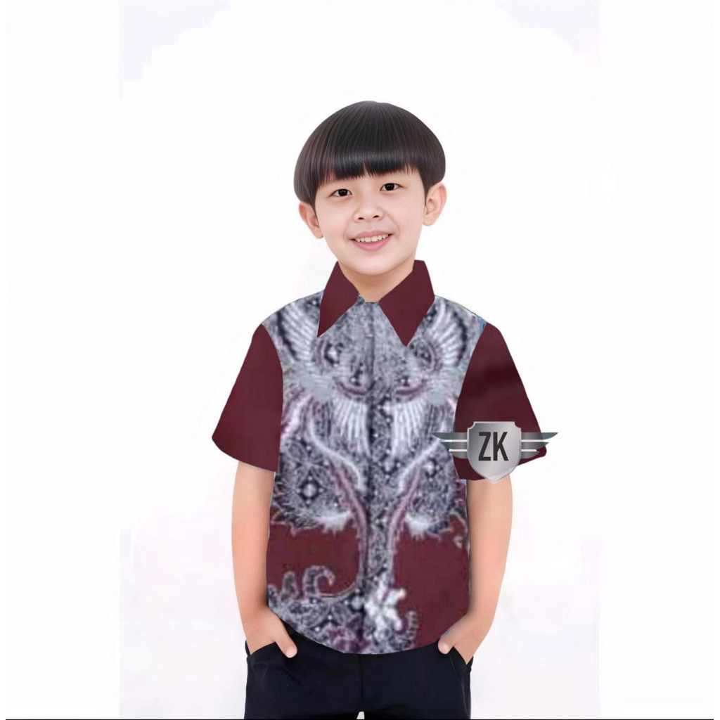 kemeja batik anak laki laki - batik ank - hem batik anak