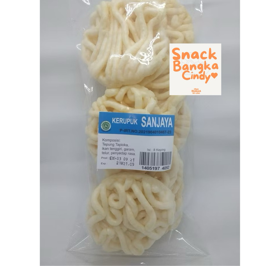 

Kerupuk Keriting Ikan Tenggi Sanjaya Besar Isi 7 Keping