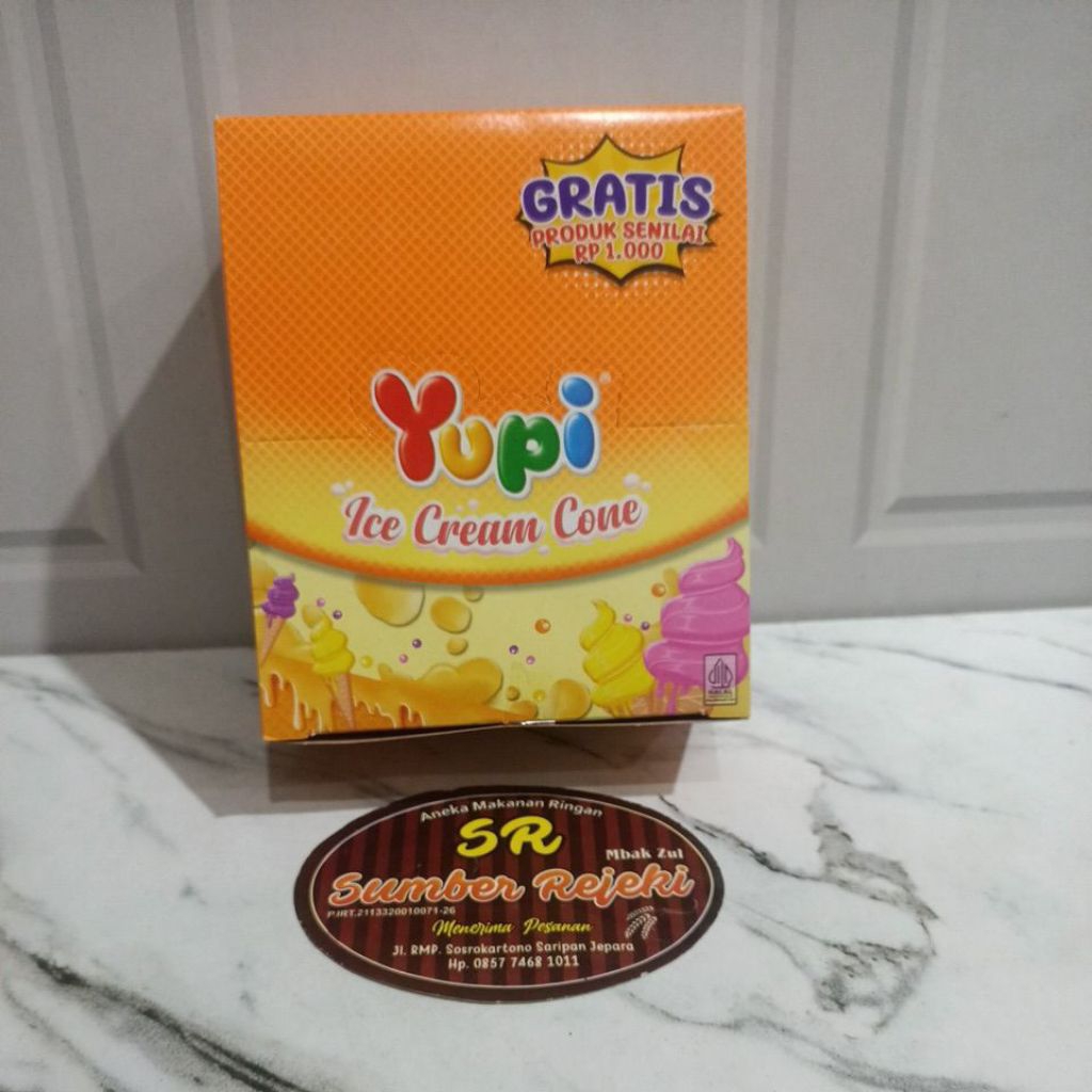 

YUPI ICE CREAM CONE BERAT 144 GRAM