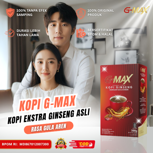 

G-MAX Kopi Gingseng Stamina Pria Original BPOM