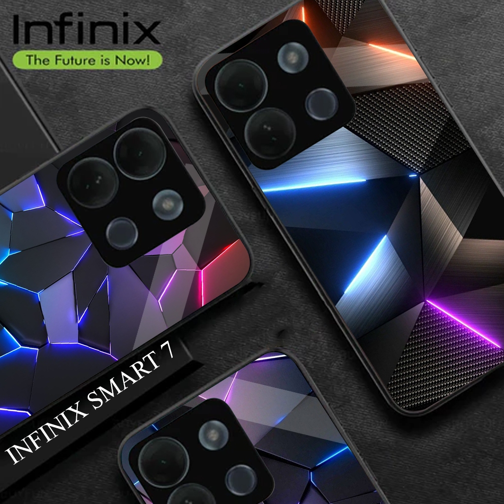 Softcase Glossy Glass Infinix Smart 7 Terbaru Casing  Handphone Infinix Smart 7 -  Pelindung Handpho