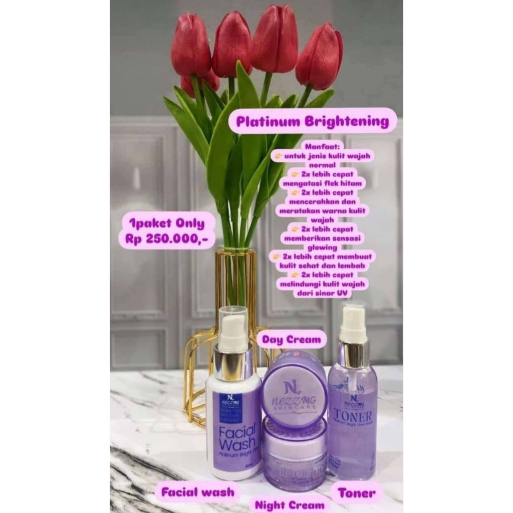 NEZZMG PLATINUM BRIGHTENING 100% ORIGINAL