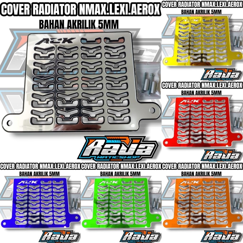 cover radiator Nmax old new Aerox 155 old new Lexy model akrilik