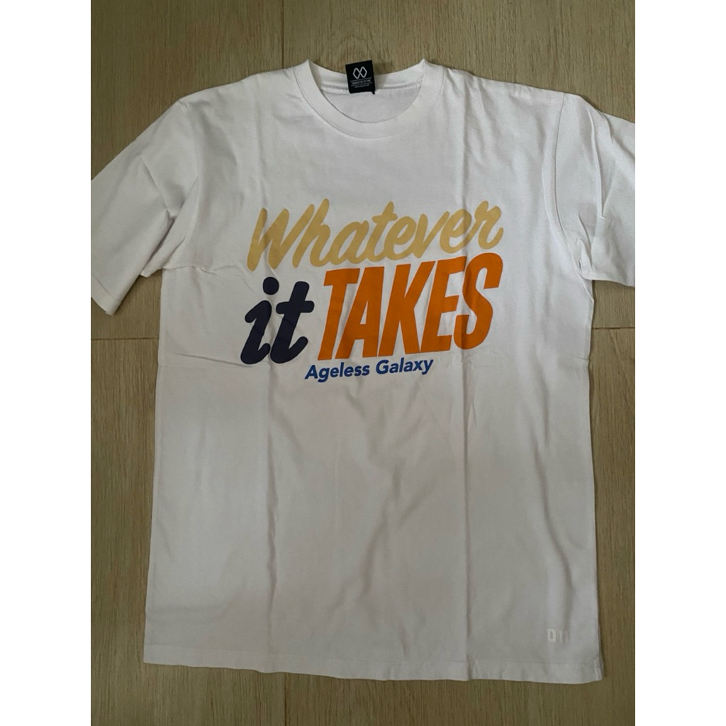 KAOS TSHIRT AGELESS GALAXY WHITE SIZE L