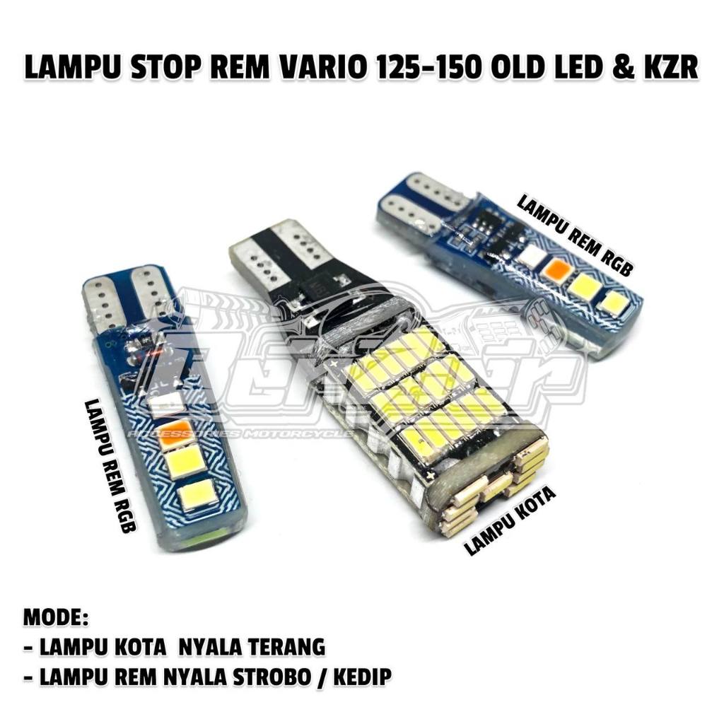 LAMPU STOP REM VARIO 125 150 LED OLD & KZR KEDIP DAN DIAM SUPER TERANG
