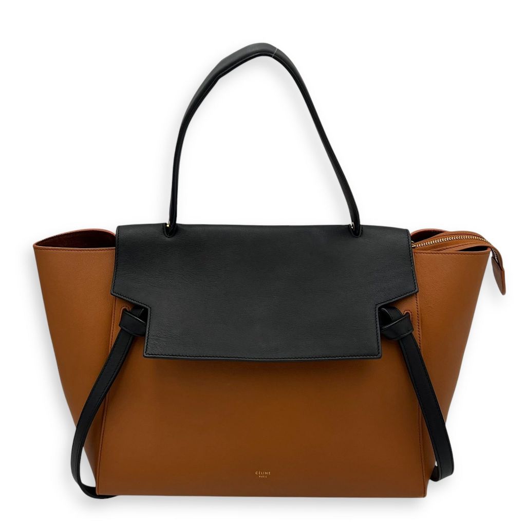 Celine Belt Bag Small Brown Top Handle Bag in Calfskin PRELOVED