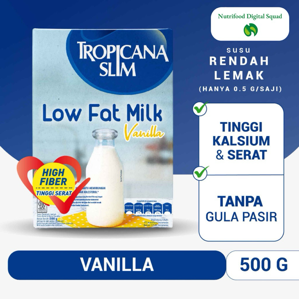 

Tropicana Slim Milk Low Fat Vanilla 500gr
