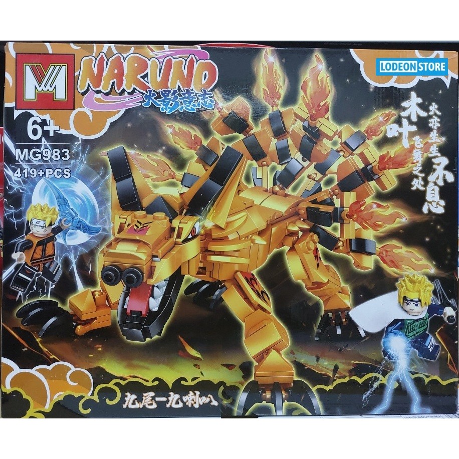 Brick Mini Figure Naruno Kyubi Kurama Rubah Ekor Sembilan - Mainan Koleksi - Mainan Anak - Mainan Ba
